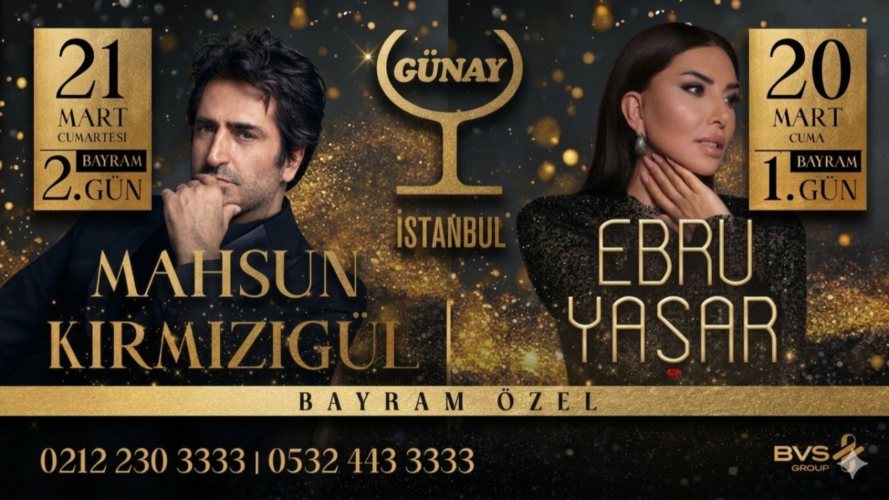 Bayram coşkusu Ebru Yaşar ve Mahzun Kırmızıgül ile Günay Restaurant'ta