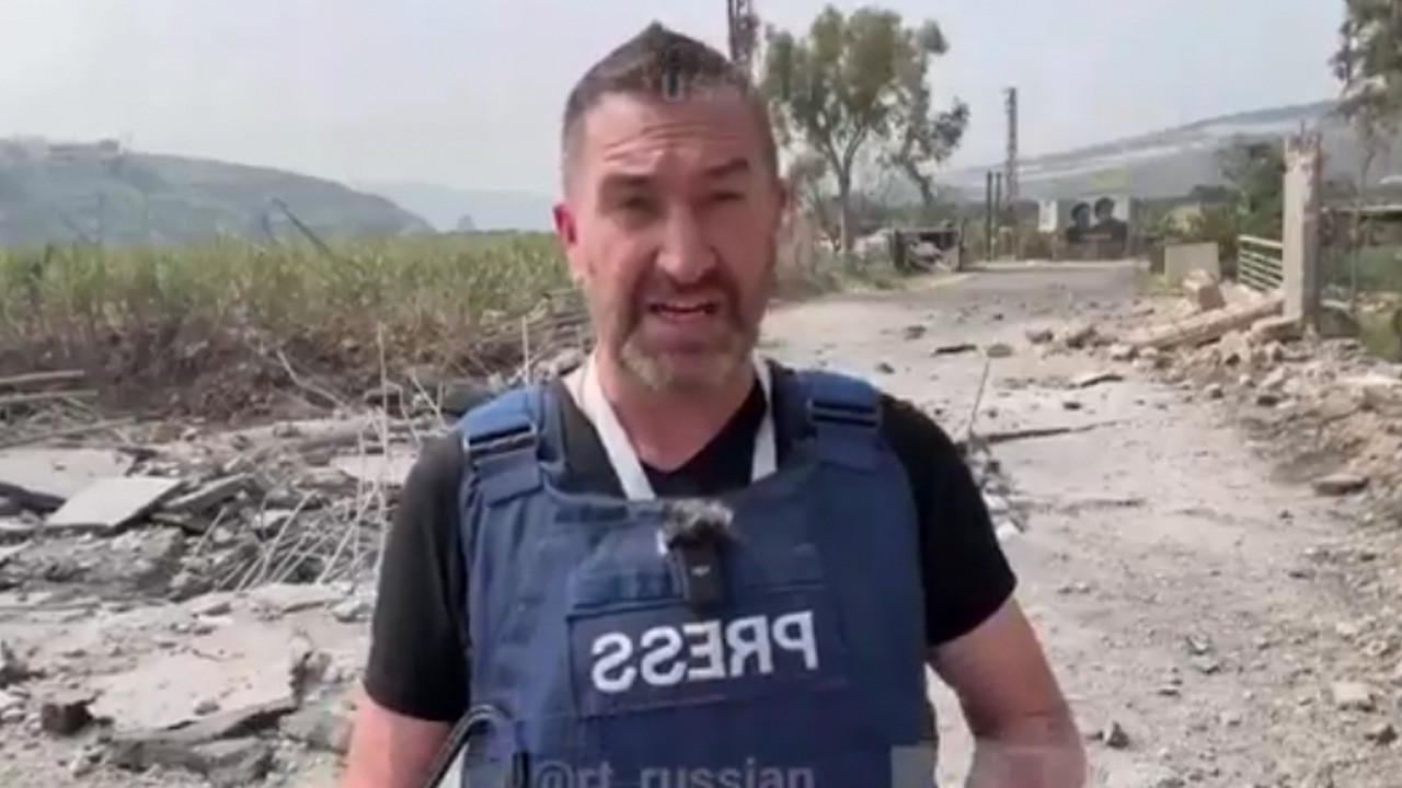 İsrail Lübnan'da Rus muhabirlere saldırı düzenledi! O anlar saniye saniye kamerada