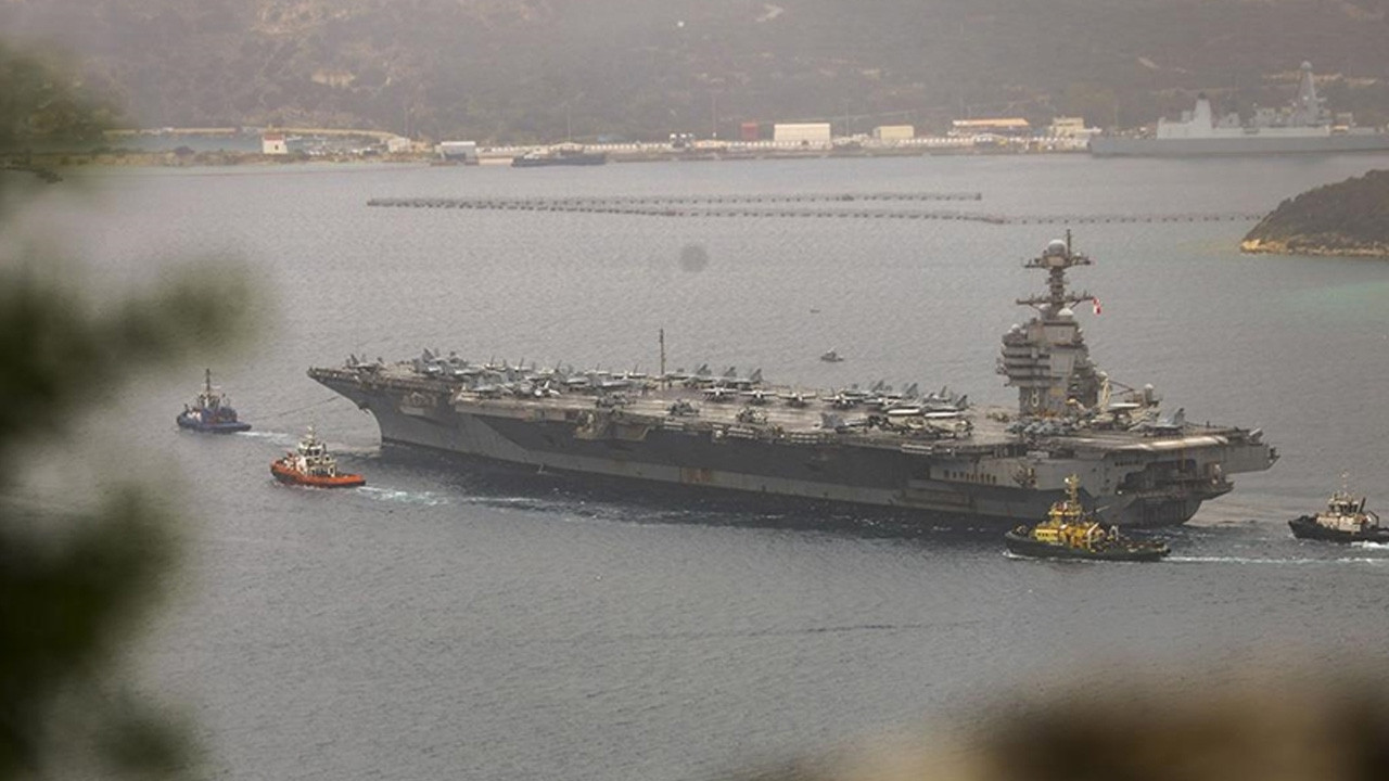 ABD'nin dev uçak gemisinin nerede olduğu ortaya çıktı! 30 saat boyunca yanmıştı