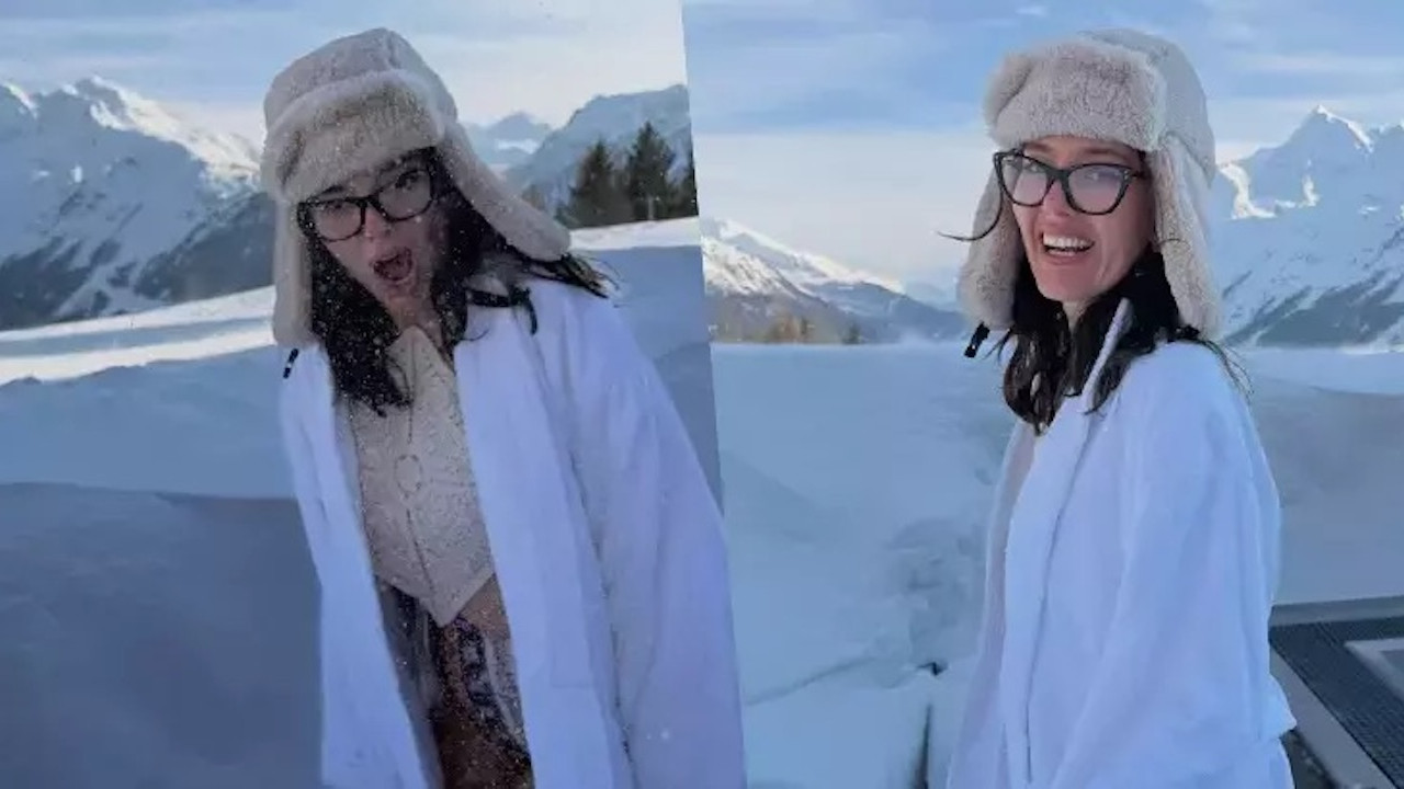 Pelin Akil'den şok hareket! Kış günü bakın ne yaptı...