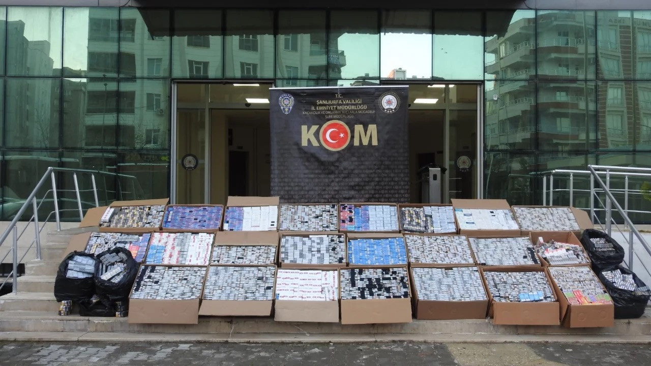 Şanlıurfa'da sigara kaçakçılığı: 30 bin paket sigara ele geçirildi