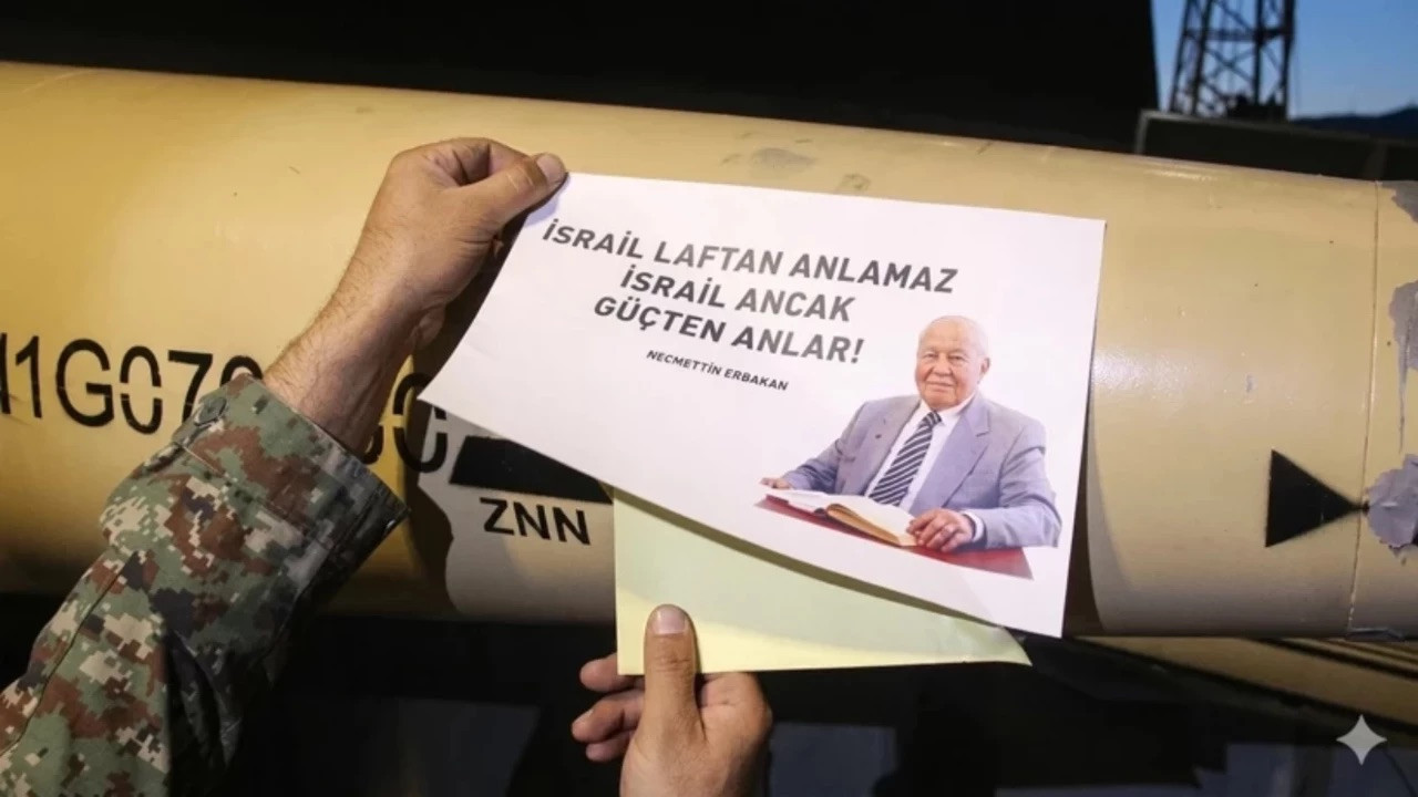 Erbakan'ın notunu füzeye yazdılar! "İsrail ancak güçten anlar"