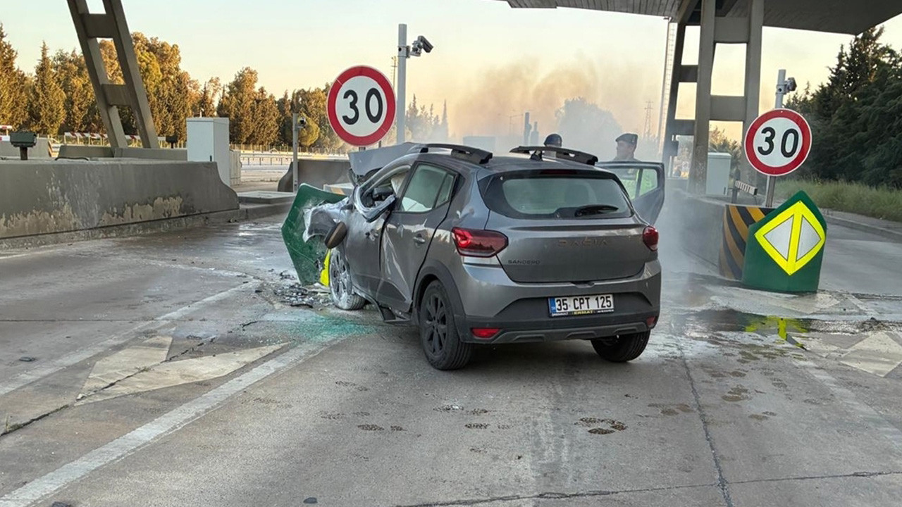Bariyere çarpıp yanan otomobilin sürücüsü öldü