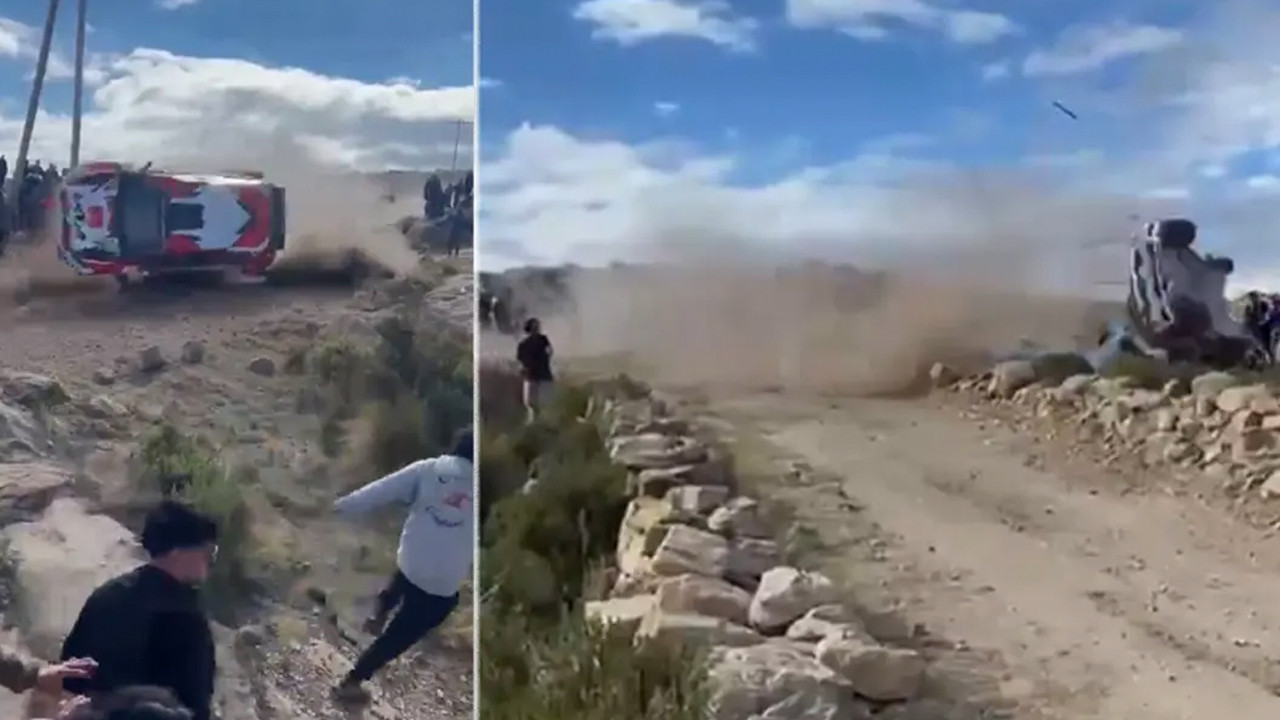 Ralli aracı seyircinin arasına daldı! Ölü ve yaralılar var