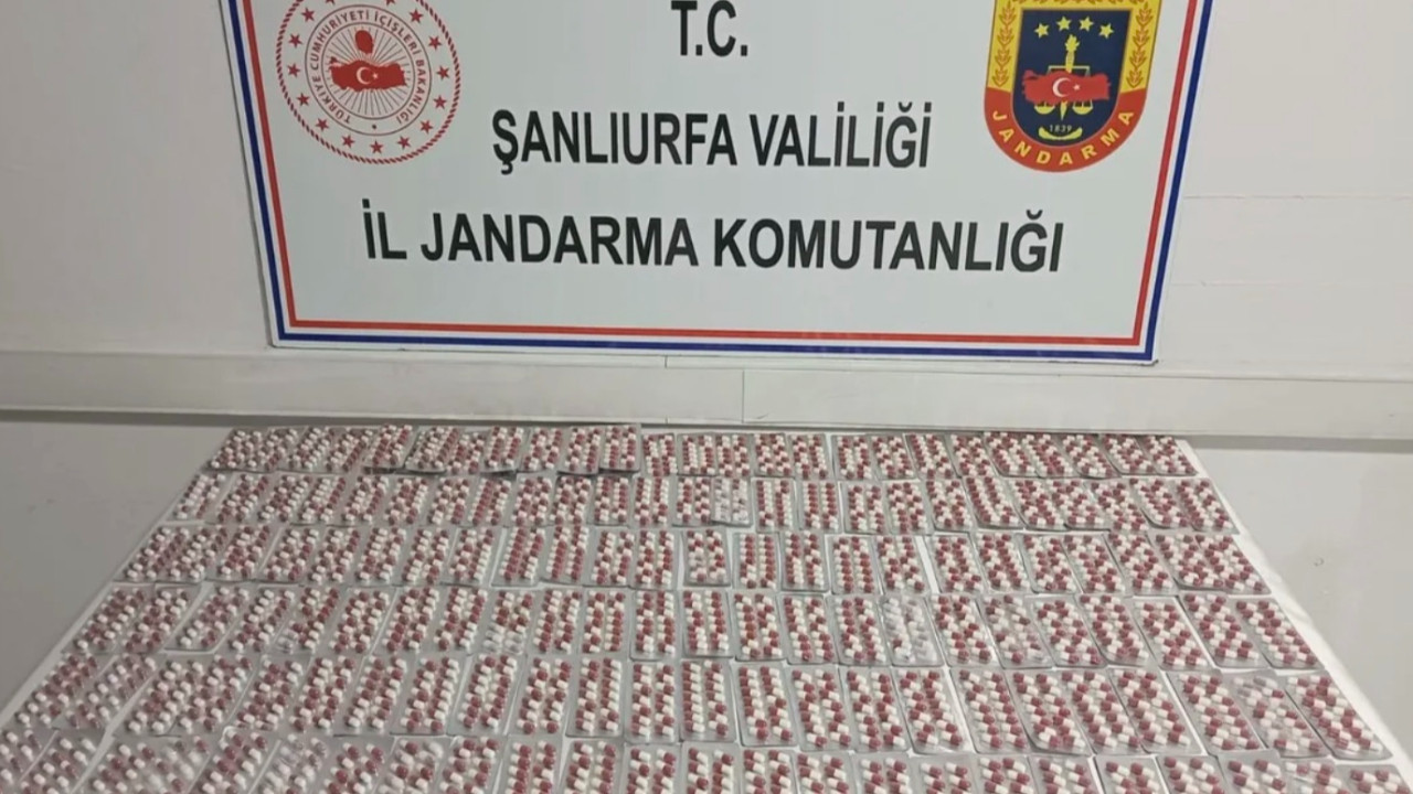 Şanlıurfa'da uyuşturucu operasyonu: 34 bin hap ele geçirildi