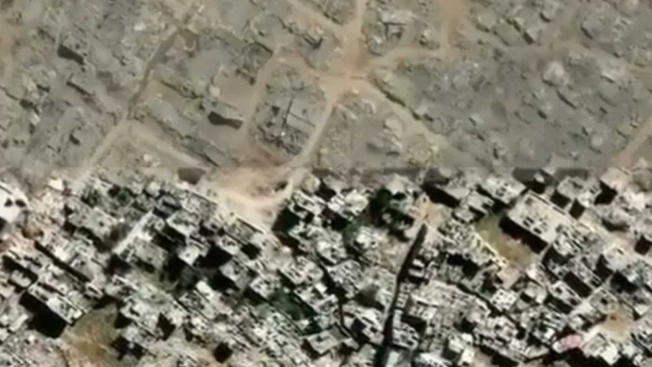 Uydu görüntüleri Gazze’deki yıkımın boyutunu gözler önüne serdi