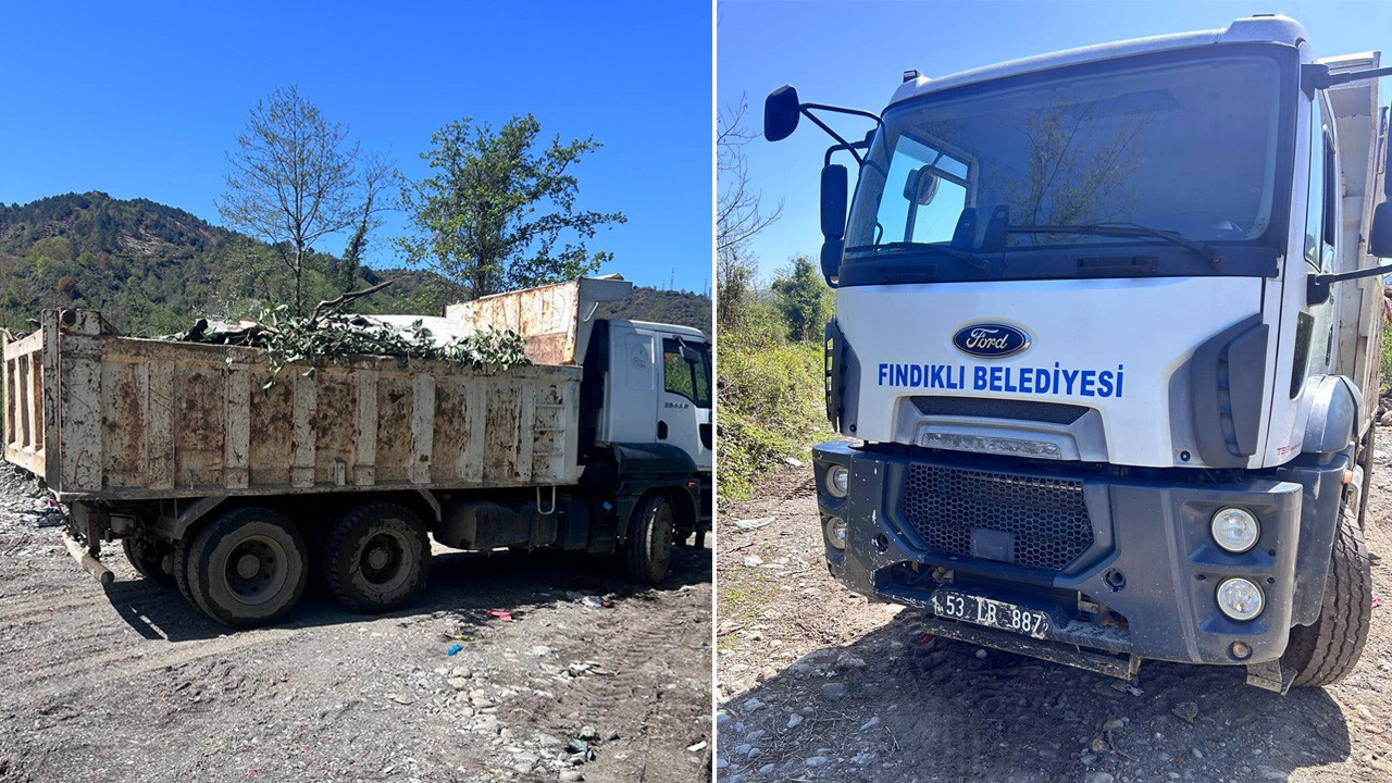 Rize'de açık alana çöp döken Fındıklı Belediyesi'ne 2,3 milyon lira ceza!