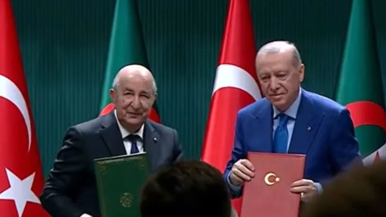 Türkiye ile Cezayir arasında 14 anlaşma imzalandı! Erdoğan hedefi açıkladı