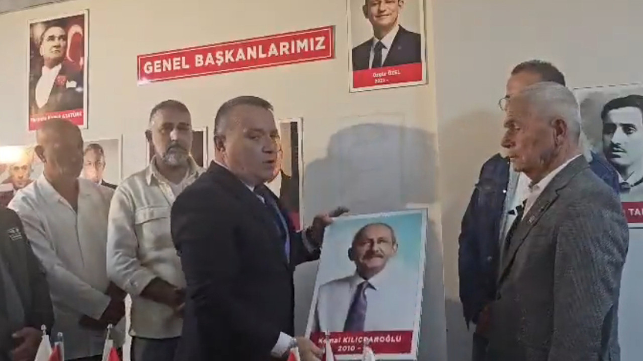 CHP Akçakoca İlçe Başkanı Abanoz, Kılıçdaroğlu'nun fotoğrafını makam odasından indirdi