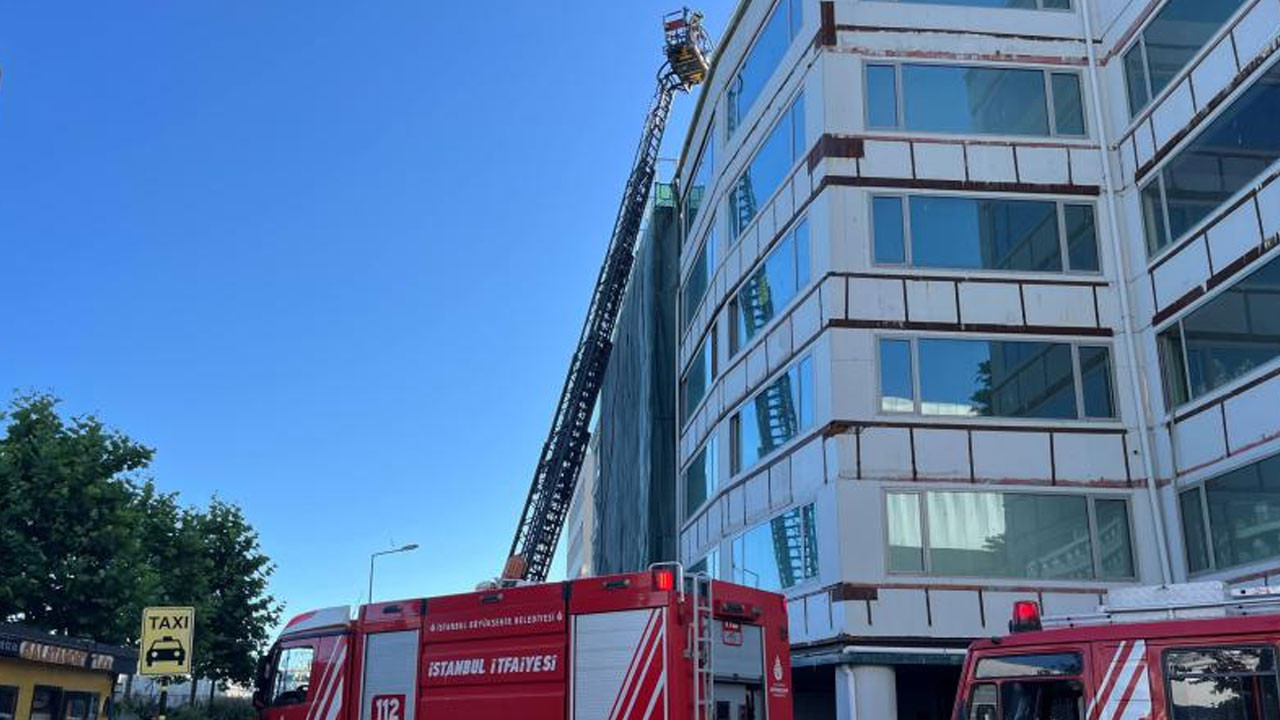 İstanbul'da 6 katlı binada yangın