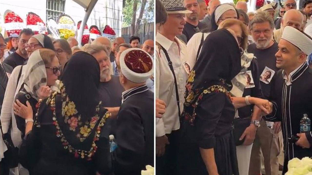 Ünlü modacının cenazesinde kadınlar da saf tutmak isteyince ortalık karıştı