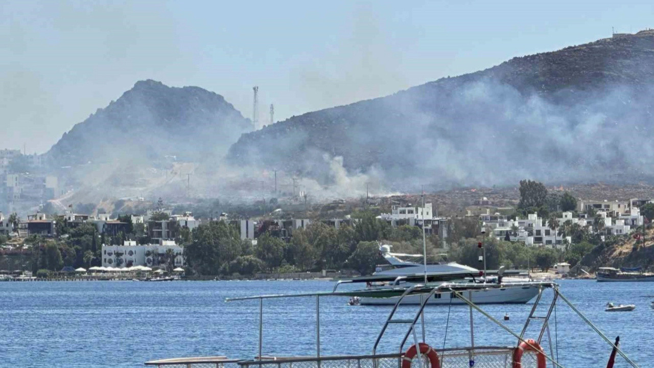Bodrum'da iki ayrı noktada çıkan yangınlar söndürüldü