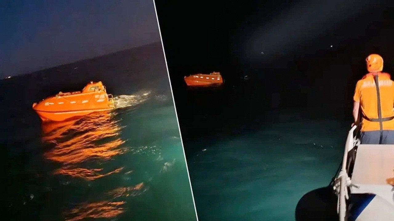 Silivri açıklarındaki kazada batan geminin bulunduğu bölgede arama kurtarma sürüyor