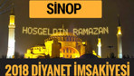 2018 İmsakiye Sinop- Sahur imsak vakti iftar ezan saatleri
