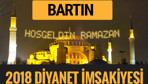 2018 İmsakiye Bartın- Sahur imsak vakti iftar ezan saatleri