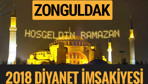 2018 İmsakiye Zonguldak- Sahur imsak vakti iftar ezan saatleri