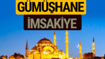 Gümüşhane İmsakiye 2018 iftar sahur imsak vakti ezan saati