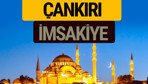 Çankırı İmsakiye 2018 iftar sahur imsak vakti ezan saati