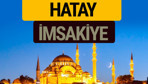 Hatay İmsakiye 2018 iftar sahur imsak vakti ezan saati
