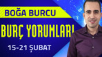 Boğa burcu 15-21 Şubat haftalık burç yorumları zor bir hafta sizleri bekliyor!