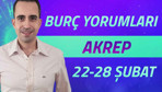 Akrep 22-28 Şubat haftalık burç yorumları kariyer konuları ön planda!