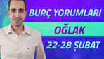 Oğlak burcu 22-28 Şubat haftalık burç yorumları odağınız ikili ilişkiler!