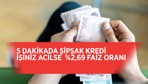 5 dakikada PTT'den şipşak ihtiyaç kredisi işi acil olana %2,69 faiz oranı