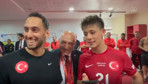 Cumhurbaşkanı Erdoğan'dan A Milli Futbol Takımı'na tebrik telefonu