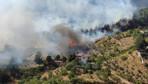 Kahramanmaraş'taki orman yangını evlere sıçradı... O anlar saniye saniye kamerada