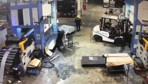 Düzce'de pres fabrikasında korkunç ölüm! Dehşete düşüren forklift kazası saniye saniye kamerada...