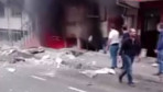 Küçükçekmece'de meydana gelen doğalgaz kaynaklı patlama anı kamerada
