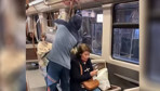 Belçikalı YouTube içerik üreticisi, metro yolcusunun üzerine pislik dolu kovayı boşalttı