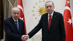 Cumhurbaşkanı Erdoğan, MHP Genel Başkanı Bahçeli'yi kabul etti