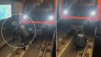 Metroda raylara atladı, kendisini arayan güvenliğe ‘ölmek istiyorum’ dedi