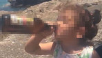 Böyle anne olmaz olsun! 3 yaşındaki kızına içki içirip, işkence etti