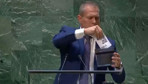 İsrail’in BM Temsilcisi Gilad Erdan Filistin kararı sonrası BM sözleşmesini kürsüde böyle parçaladı