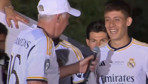 Real Madrid'in kutlamalarına Arda Güler damgası