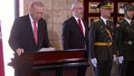 Cumhurbaşkanı Erdoğan başkanlığındaki devlet erkanı Anıtkabir'i ziyaret etti