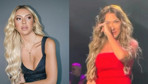 Hadise sahnede ağladı! Onları gördükten sonra gözyaşlarını tutamadı
