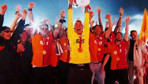 Galatasaray şampiyonluk kupasını kaldırdı