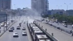 İstanbul'da metrobüste yangın paniği