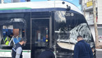 Çöp kamyonu ile tramvay çarpıştı! 3 kişi yaralı