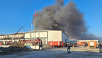 Denizli'de fabrika deposunda yangın!