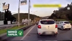 Ümraniye'de trafikte makas atıp trafiği tehlikeye atan o sürücü yakalandı
