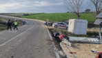 Tekirdağ'da tel çitlere çarpan motosikletteki 1 kişi öldü, 1 kişi yaralandı