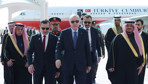 Cumhurbaşkanı Erdoğan, Suudi Arabistan'a ayak bastı