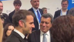 Fransa Cumhurbaşkanı Macron ile YPG elebaşı Mazlum Abdi kucaklaştı