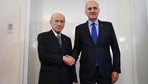 TBMM Başkanı Kurtulmuş, MHP Genel Başkanı Bahçeli'yi ziyaret etti