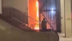 Taksim metrosu asansöründe korkutan yangın