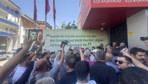 CHP il binası önü karıştı! Yine o pankartı astılar...